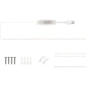 Resim Symbee Bitki Büyüme Işığı Şeridi: 4 Seviye Parlaklık & 3/9/12 Saat Zamanlayıcı, Pembe-mor Spektrum, Fotosentez Ve Renklenmeyi Teşvik Eden Usb Bitki Işığı 100cm Gösterildiği Gibi 