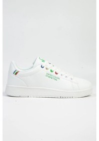Resim Benetton Minimalist Günlük Kadın Sneaker - Rahat Ve Şık Beyaz 