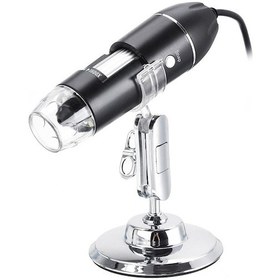 Resim Yaleker 1600x Büyütme Kapasitesi İle Led Işıklı Abs Mikroskop, Ayarlanabilir Işık Ve Ölçüm Cetveli İle 