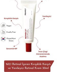 Resim Frankly %0,1 retinol i̇çeren kırışıklık karşıtı ve yenileyici retinol krem 30 ml 