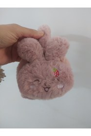Resim Store Sevimli Peluş Çocuk Kulaklık Polar Sıcacık Kulaklık Pudra Pembe 