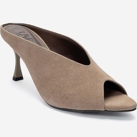 Resim Luvishoes Pelına Vizon Süet Kadın İnce Topuklu Terlik 