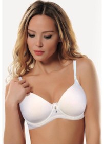 Resim Siyah Ten Kaplı Emzirme Sütyen-9071941616187 Beyaz 