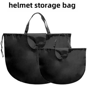 Resim Moveevo Motosiklet Ve Elektrikli Bisiklet Yarı Kask Depolama Çantası - Su Geçirmez, Toz Koruyucu, Dayanıklı Malzeme Küçük Yuvarlak Tip 