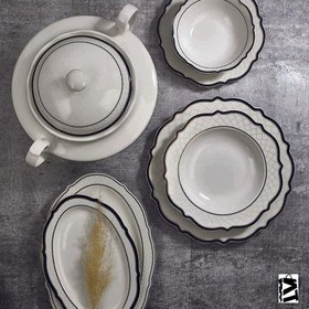 Resim Korkmaz Eliza Collection 60 Parça Yuvarlak Yemek 