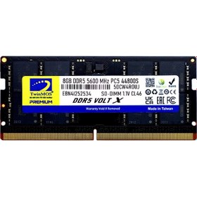 Resim 8gb Twinmos 5600mhz Cl46 Ddr5 Tmd58gb5600s46 Notebook Ram 