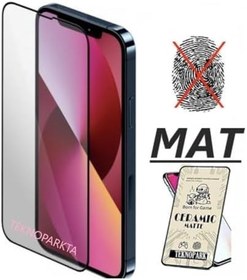 Resim Iphone 14 Mat Seramik Cam Nano Esnek Kırılmaz Full Tam Kaplayan Ekran Koruyucu 