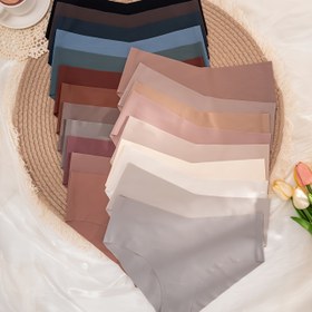 Resim 21 adet Kadın Rahat Düz Renkli Külot - Zarif Minimalist Tasarım, Yumuşak Nefes Alabilen Kumaş, Çeşitli Renkler (Siyah, Kahverengi, Mavi, Yeşil, Kırmızı, Pembe, Bej) Günlük Giyim, Rahat İç Çamaşırı, Minimalist Tarz, Pürüzsüz Dokuma 
