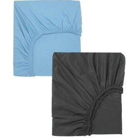 Resim 2 Adet 65 X 95 X 10 Cm Anne Yanı Lastikli Penye Kumaş Bebek Çarşafı 