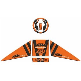 Resim Ktm 250 Adventure 2019 - 2024 Uyumlu Tank Pad Set 004 Çok Renkli 
