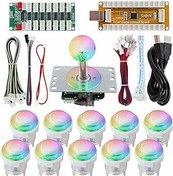 Resim Arcade Game RGB LED Controller Button Joystick Blutooth RGB Control APP USB Encoder Pro Controller Wired Communication Kit for Nintendo Switch PS3 PC Raspberry Pi 