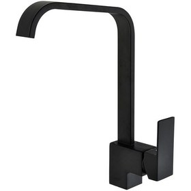 Resim Vilas Trento Premium Siyah Şelale Sistemi Eviye Mutfak Bataryası 