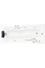 Resim Waterway Santa Fe Jakuzi 160x70 H:55 Bonus Hidromasaj Sistemli Küvet Gövde Metal Ayak Ön Panel 
