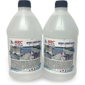 Resim Epoksi Lıquıd Glass Sıvı Cam -parlak Şeffaf Su Yalıtım 4 Kg Kıt 