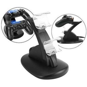 Resim Aoyingnettech Standı Şarj Ps4 Playstation İstasyonu İçin Denetleyici Çift Oc 