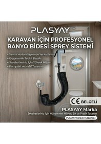 Resim Plasyay Spiral Şattaf Bide Başlıklı Taharet Matik 1.5 Metre 