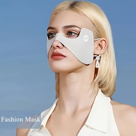 Resim 1/2 Adet Yazlık Maske Güneş Koruyucu Yüz Eşarpı Düz Renkli Göz Yaması Güneş Kremi Peçe Spor Koşu Bisiklet Tenis Maskesi Moda DM Logolu 