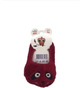 Resim BlueStore 1-3 Yaş Peluş Çocuk Ev Babeti Patiği Panduf Bordo 