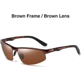 Resim Aoron Aoron Erkek Vintage Retro Polarize Güneş Gözlüğü - Uv Korumalı Lüks Alaşım Gözlükmaviwhıte51 Beyaz 