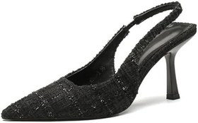 Resim Kadın Yavru Kedi Topuklu Pompalar Elbise Ayakkabı Rahat Sivri Burun Üzerinde Kayma Düğün Topuklar Parti Balo Akşam Düğün Gelin için 