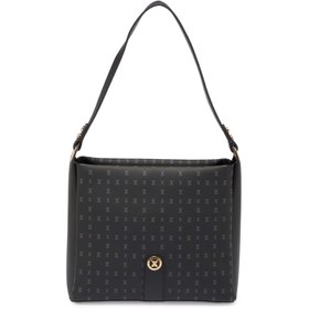 Resim Siyah Print Kadın Omuz Çantası - S24K1PR09156-T0E 