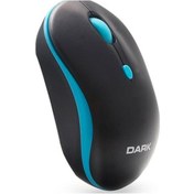 Resim Darka Dark MSW-100 1600 DPI Kablosuz Optik Mouse Mavi - Siyah 