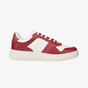 Resim Tommy Hilfiger Jeans Cupsole Leather Kadın Kırmızı Spor Ayakkabı En0en02505 Kırmızı 