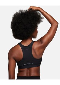 Resim Nike Trail Swoosh On-the-run Orta Destekli Hafif Astarlı Kadın Spor Sütyeni Ndd Sport Siyah 