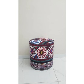 Resim Nesil Home Dijital Baskılı Oturma Pufu Ayak Dayama Puf Bench 