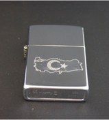 Resim Türk Bayrağı Metal Çakmak 