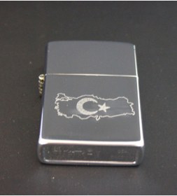 Resim Türk Bayrağı Metal Çakmak 