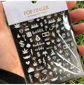 Resim 3d Para Dolar Işareti Nail Art Etiketler Çıkartması Zengin Zengin Stil Kendinden Yapışkanlı Çivi Akrilik Manikür İpuçları Dekorasyon Aracı Koyu Gri 