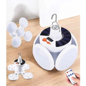 Resim Zengezur Katlanabilir Taşınabilir Kamp Lambası Işıldak Beyaz Işık Güneş Enerjili Solar Aydınlatma 