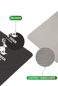 Resim Black Deer Premium Kaymaz Pilates ve Yoga Matı - Çift Yüzeyli, Ekstra Konforlu ve Dayanıklı 