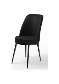 Resim Canisa Concept Dexa Serisi Siyah Renk 4 Adet Sandalye, Renk Siyah, Ayaklar Siyah Siyah 