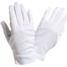 Resim Beyaz Boyacı Eldiveni Dokuma 