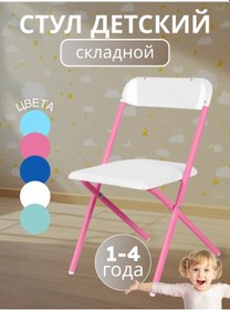 Resim Demı 1 İla 4 Yaş Arası Çocuklar İçin Katlanabilir Pembe Çocuk Sandalyesi 323082018 