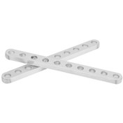 Resim Dianziye Robot Alüminyum Kanal Profili 3102-0010-0080 , 4x8x80mm, 10 Delikli, Kompakt Ve Dayanıklı, Robot Aksesuarı İçin Uygun 2 Adet 