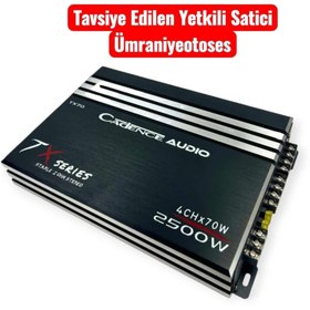 Resim Cadence AB CLAS TX70 2500 WAT 70 RMS 4 KANALLI OTO AMFİ 