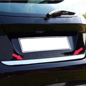 Resim Markadan Ford Fiesta Krom Bagaj Alt Çıta 2009-2017 Paslanmaz Çeli 