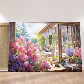 Resim Bahar Günü Çiçekleri - 90x60 