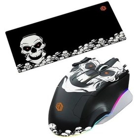 Resim Lecoo Mg1102 8200 Dpı 10 Makro Tuşlu Kablolu Rgb Ledli Gaming Mouse + Mousepad 