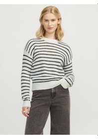 Resim Jack & Jones Kadın Örgü Kazak Vanilya 