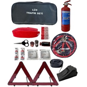 Resim Halidi Tüvtürk Uyumlu Trafik Seti ve Takviye Kablosu 1200 mah Set 