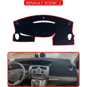 Resim Renault Scenıc 2torpido Koruma Halısı Kırmızı Kenar 