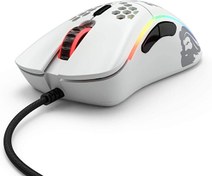 Resim Model D GLO-MS-DM-MW Orta/Küçük El RGB Mat Beyaz Kablolu Oyuncu Mouse Glorious