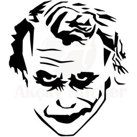 Resim Joker Oto Motor Laptop Duvar Folyo Sticker 25 X 27 Cm 