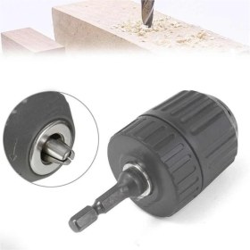 Resim Depolife Şarjlı Vidama Matkap Için 1/4 Hex Adaptörlü Mandren 10MM 3/8 mm Otomatik Anahtarsız Süpra Mandren 