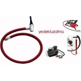 Resim Ayak El Pompası Yedek Uzatma Hortumu 60 CM Kırmızı 