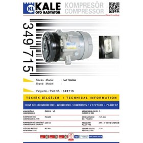 Resim Klima Kompresörü Tempra 1991-1996 504649192 